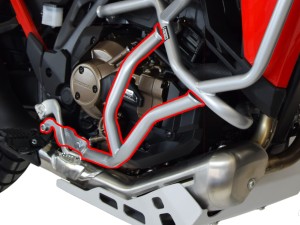Padací rám HEED pro Honda CRF 1100 Africa Twin DCT (2024 - )- spodní , stříbrný