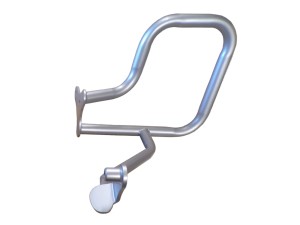 Levá strana padací rám HEED pro BMW K 1600 GT/GTL (2017 -) zadní - stříbrný 