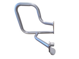 Pravá strana padací rám HEED pro BMW K 1600 GT/GTL (2017 -) zadní - stříbrný 