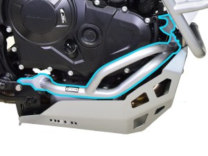 Dolní padací rám pro Honda XL 750 Transalp (2025 - ...) - stříbrný