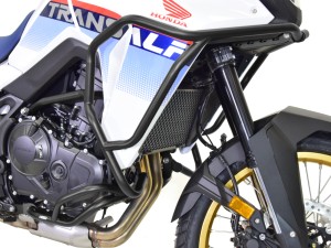 Sada pro Honda XL 750 Transalp (2025 - ...) - Horní a dolní padací rámy černé + ochranné slidery