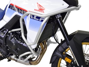 Sada pro Honda XL 750 Transalp (2025 - ...) - Horní a dolní padací rámy stříbrné + ochranné slidery