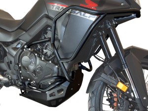 Sada pro Honda XL 750 Transalp (2023 - 2024) - Horní a dolní padací rámy černé + ochranné slidery 