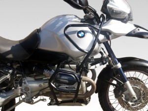 Padací rám HEED pro BMW R 1150 GS Adventure (2001-2005) FULL BUNKER - černý + ochranné slidery 
